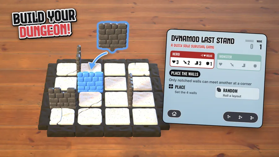 Placing a wall segment into the dungeon layout